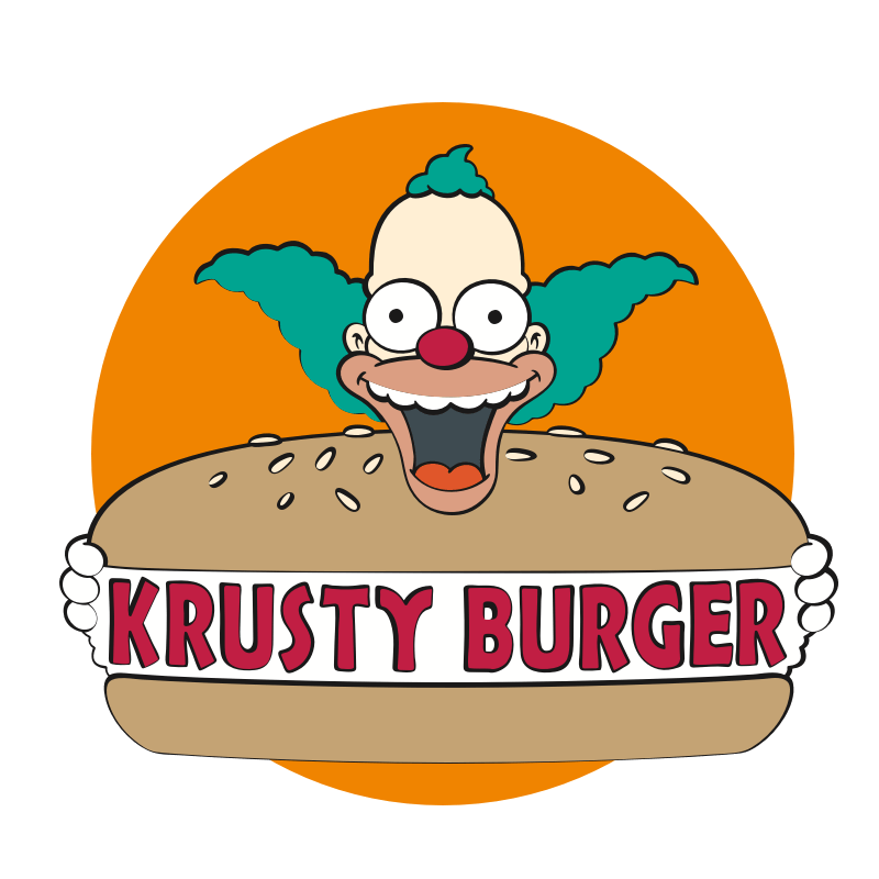 Krusty Burger Logo Blank Meme Template