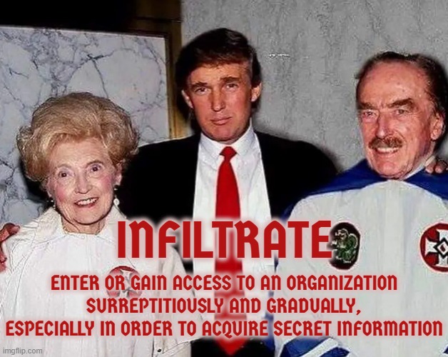 INFILTRATE | INFILTRATE; ENTER OR GAIN ACCESS TO AN ORGANIZATION SURREPTITIOUSLY AND GRADUALLY, ESPECIALLY IN ORDER TO ACQUIRE SECRET INFORMATION | image tagged in infiltrate,invade,penetrate,creep,worm,sneak | made w/ Imgflip meme maker
