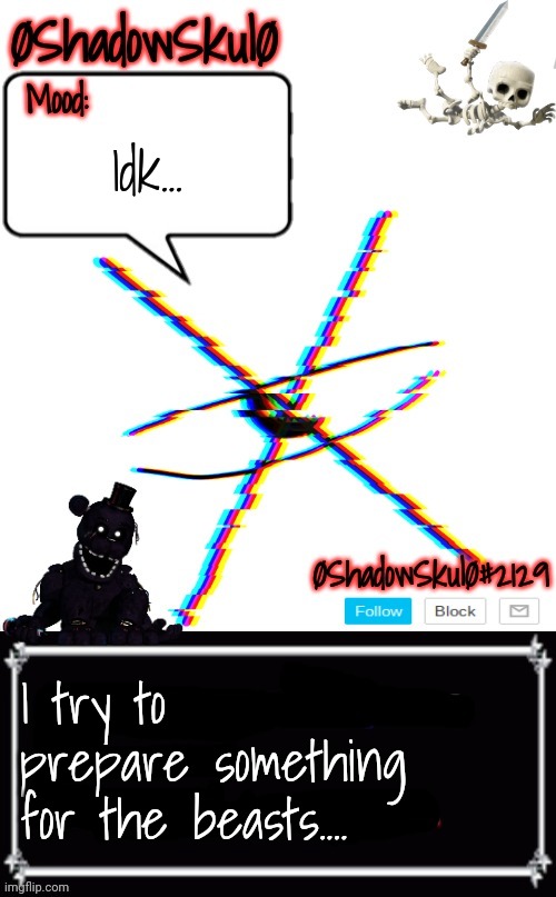 SSFR'S Template 2022 | Idk... I try to prepare something for the beasts.... | image tagged in ssfr's template 2022 | made w/ Imgflip meme maker