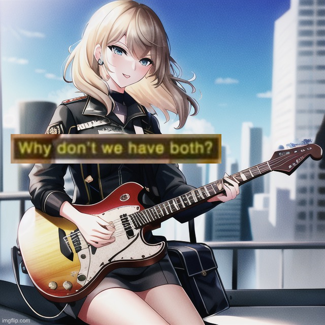 High Quality Taylor Swift CIA anime AI why don’t we have both Blank Meme Template