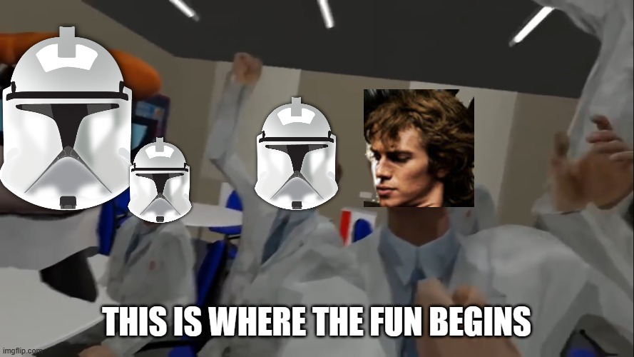 No, I'm with the Science Team | THIS IS WHERE THE FUN BEGINS | image tagged in no i'm with the science team | made w/ Imgflip meme maker