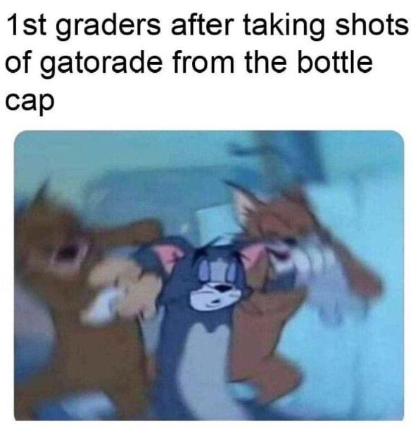 Shots from the Gatorade bottle cap Blank Meme Template