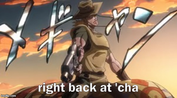 Parry This (Hol Horse) | right back at 'cha | image tagged in parry this hol horse | made w/ Imgflip meme maker