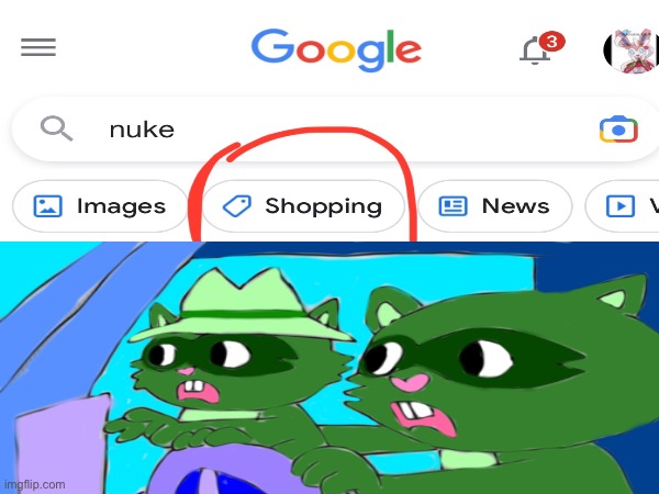 Lifty and Shifty Nuke | image tagged in happy tree friends | made w/ Imgflip meme maker