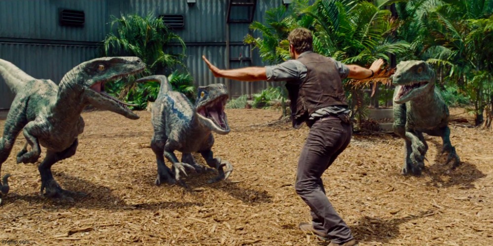 Chris Pratt dinosaur meme  | image tagged in chris pratt dinosaur meme | made w/ Imgflip meme maker