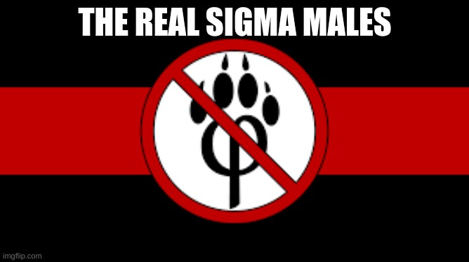 the real sigma | THE REAL SIGMA MALES | image tagged in anti-furrie | made w/ Imgflip meme maker