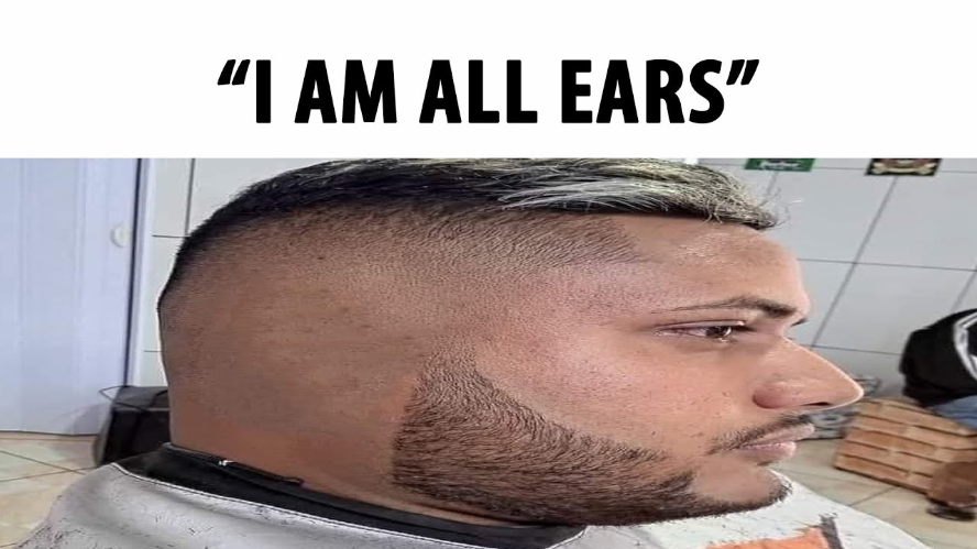 High Quality i am all ears Blank Meme Template