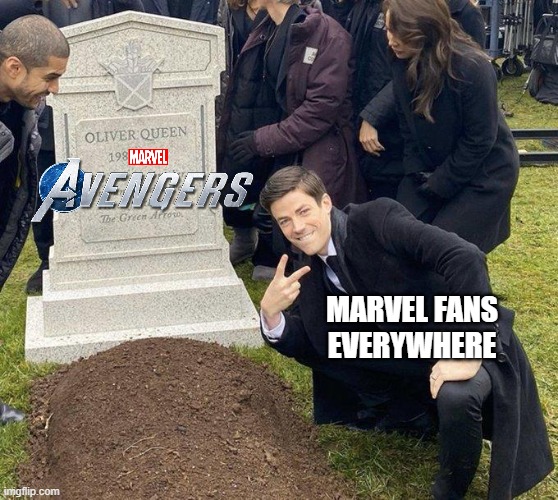 Does anyone remember this game? | MARVEL FANS EVERYWHERE | image tagged in funeral,grant gustin over grave,avengers,marvel,video games,dead games | made w/ Imgflip meme maker