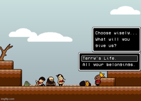 what do I do? | image tagged in lisa the painful | made w/ Imgflip meme maker