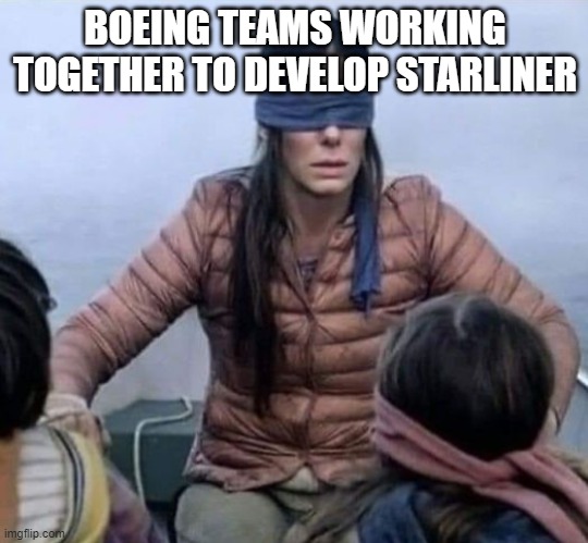 Boeing Starliner | BOEING TEAMS WORKING TOGETHER TO DEVELOP STARLINER | image tagged in starliner,boeing,spacex,elon musk,dragon capsule | made w/ Imgflip meme maker