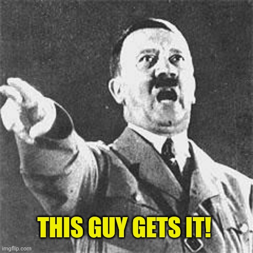 Hitler | THIS GUY GETS IT! | image tagged in hitler | made w/ Imgflip meme maker