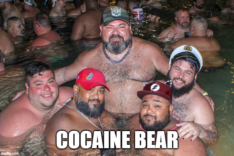 COCAINE BEAR | image tagged in funny | made w/ Imgflip meme maker