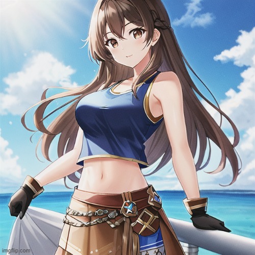 Created the anime version of Helen from Universal's Waterworld | image tagged in anime,universal studios | made w/ Imgflip meme maker