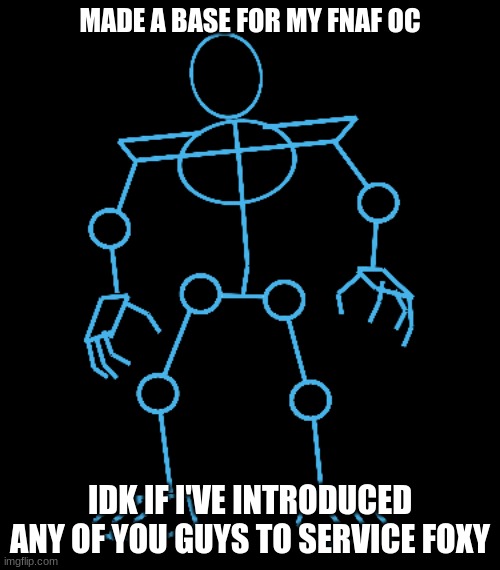 MADE A BASE FOR MY FNAF OC; IDK IF I'VE INTRODUCED ANY OF YOU GUYS TO SERVICE FOXY | made w/ Imgflip meme maker