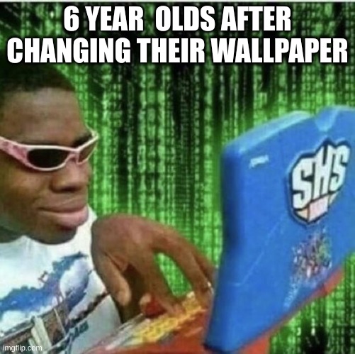 Ryan Beckford | 6 YEAR  OLDS AFTER CHANGING THEIR WALLPAPER | image tagged in ryan beckford,hacking,computers,little kid,fax | made w/ Imgflip meme maker