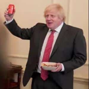 High Quality Boris Johnson Downing Street party Blank Meme Template