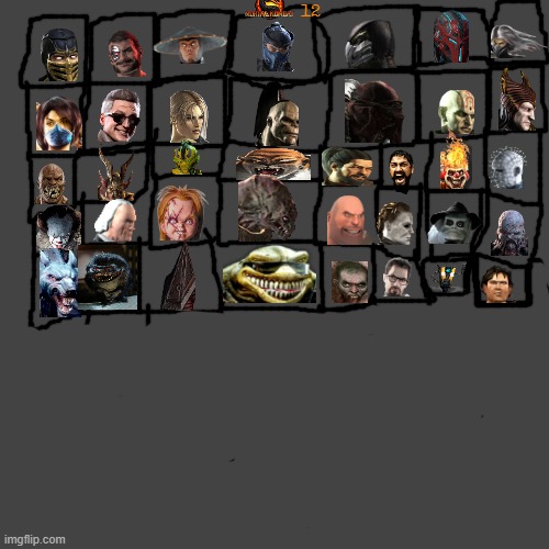 what could the roster for motal kombat 12 could look like |  12 | image tagged in memes,blank transparent square,mortal kombat,roster,crossover | made w/ Imgflip meme maker
