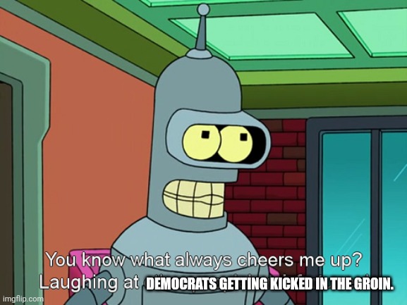 DEMOCRATS GETTING KICKED IN THE GROIN. | made w/ Imgflip meme maker