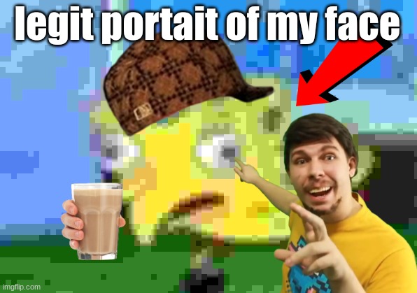 legit portait of my face | image tagged in memes,mocking spongebob | made w/ Imgflip meme maker