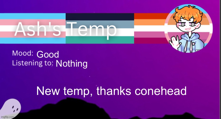 They are very talented with temps | Good; Nothing; New temp, thanks conehead | image tagged in h | made w/ Imgflip meme maker