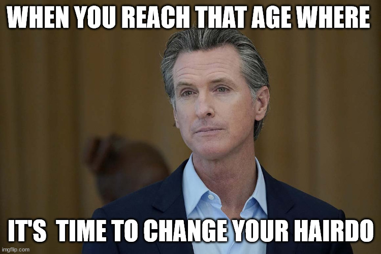 Old guy hair versus young guy hair | WHEN YOU REACH THAT AGE WHERE; IT'S  TIME TO CHANGE YOUR HAIRDO | image tagged in too old to look cool | made w/ Imgflip meme maker
