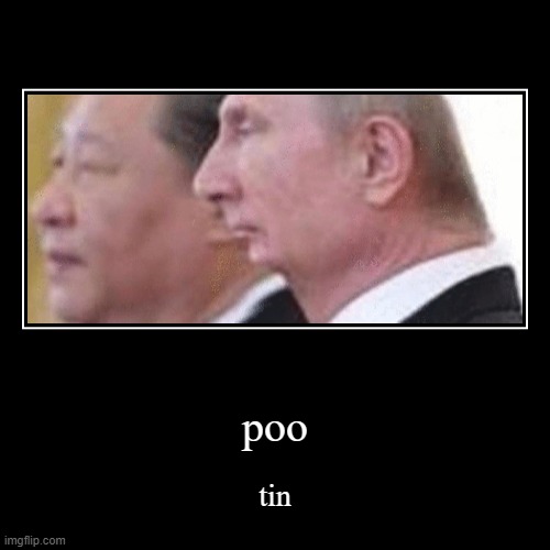 poo tin | image tagged in funny,demotivationals | made w/ Imgflip demotivational maker