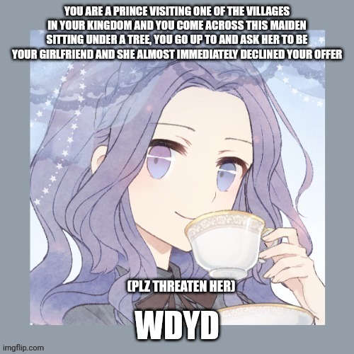 Normal rules apply | (PLZ THREATEN HER) | image tagged in roleplaying | made w/ Imgflip meme maker