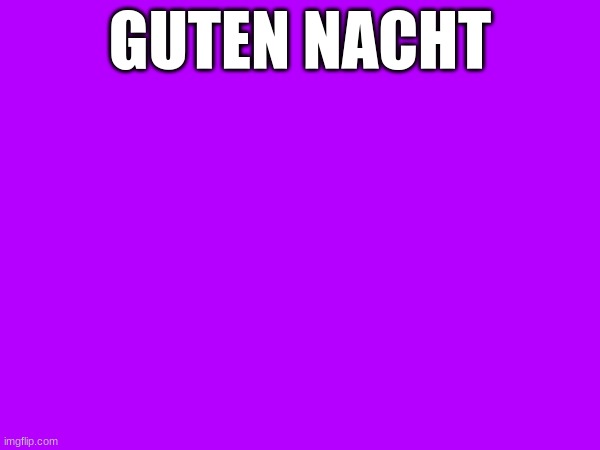 GUTEN NACHT | made w/ Imgflip meme maker