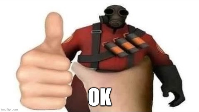 OK | OK | image tagged in team fortress 2 | made w/ Imgflip meme maker