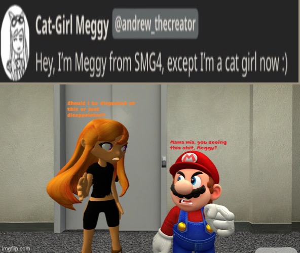:skull: | image tagged in mario and meggy saw something really horrible | made w/ Imgflip meme maker