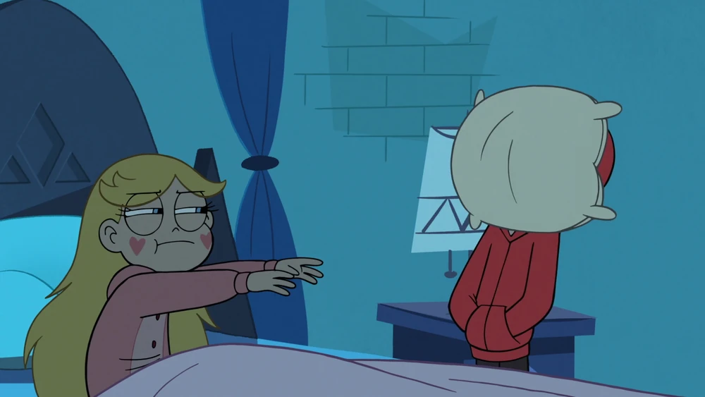 Star throws her pillow at Marco's face Blank Meme Template