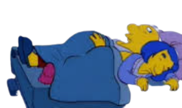 Kirk And Luann Van Houten Sleeping Blank Meme Template