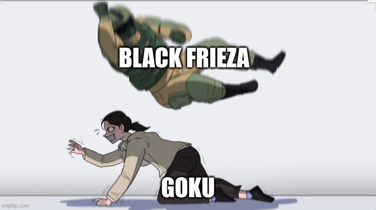 Body slam | BLACK FRIEZA GOKU | image tagged in body slam | made w/ Imgflip meme maker