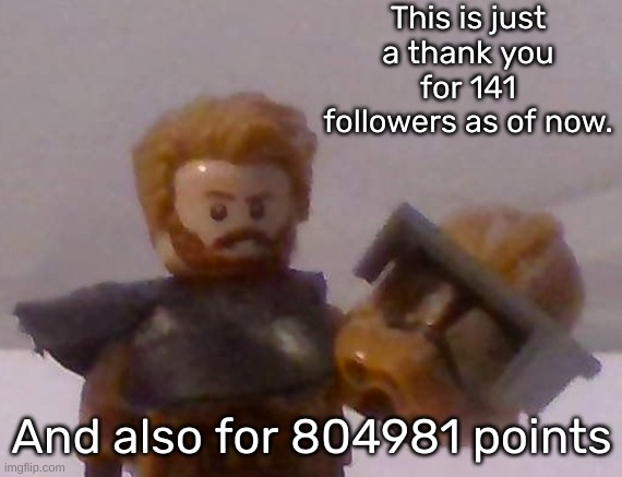 Commander Cross | This is just a thank you for 141 followers as of now. And also for 804981 points | image tagged in commander cross | made w/ Imgflip meme maker