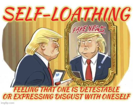 SELF-LOATHING | SELF-LOATHING; FEELING THAT ONE IS DETESTABLE OR EXPRESSING DISGUST WITH ONESELF | image tagged in self-loathing,detestable,disgust,self-hate,antipathy,dislike | made w/ Imgflip meme maker