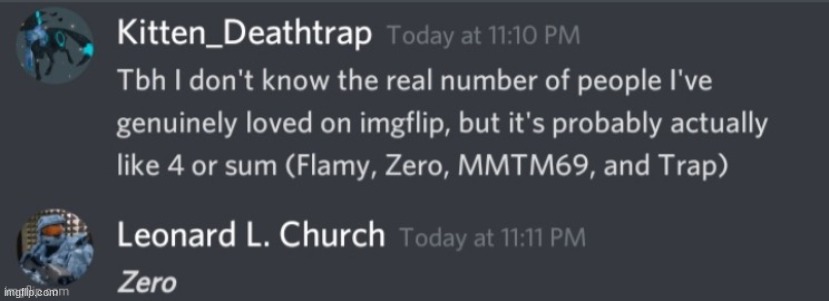 mfw spire said she genuinely loved me | made w/ Imgflip meme maker