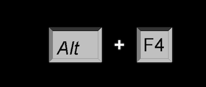 High Quality Alt+F4 Blank Meme Template