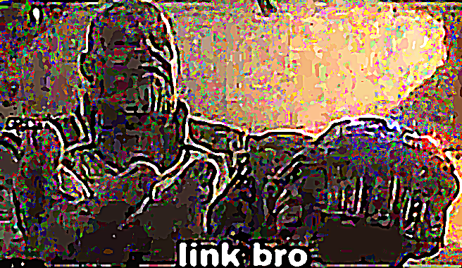 Deep-Fried Link Bro Blank Meme Template