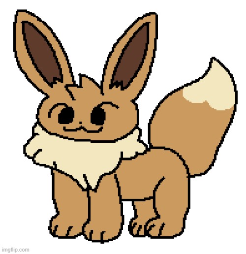 mspaint eevee i made | made w/ Imgflip meme maker