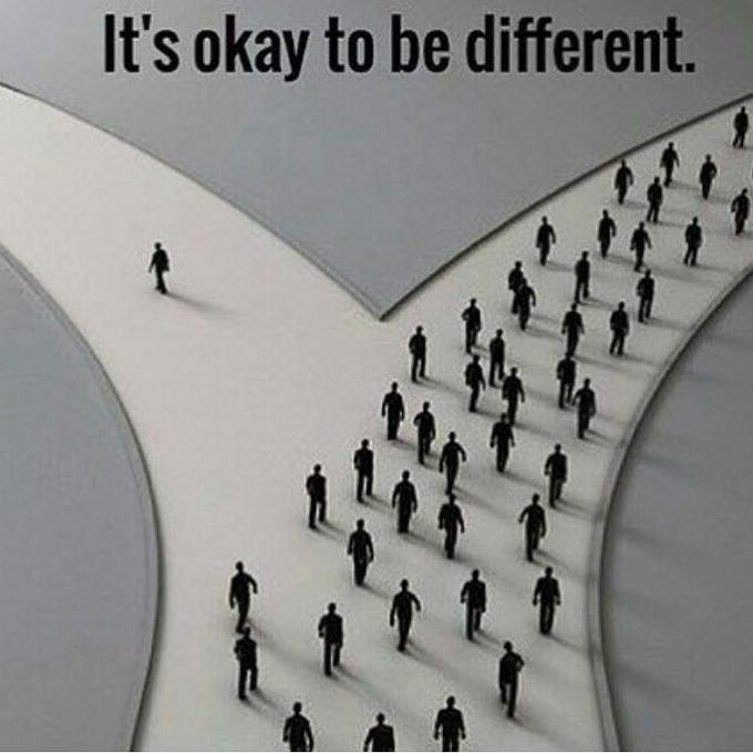 It's okay to be different Blank Meme Template