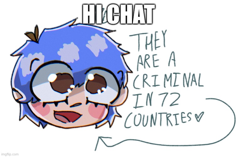 Don't make a Sound Rat | HI CHAT | image tagged in they are a criminal in 72 countries | made w/ Imgflip meme maker
