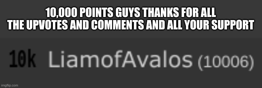 Thank you guys so much | 10,000 POINTS GUYS THANKS FOR ALL THE UPVOTES AND COMMENTS AND ALL YOUR SUPPORT | image tagged in thank you | made w/ Imgflip meme maker
