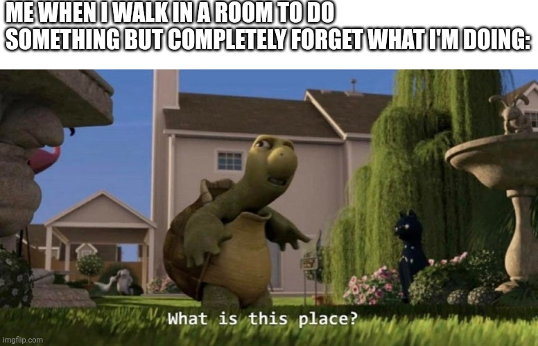 *confusion* | ME WHEN I WALK IN A ROOM TO DO SOMETHING BUT COMPLETELY FORGET WHAT I'M DOING: | image tagged in what is this place,i forgor | made w/ Imgflip meme maker