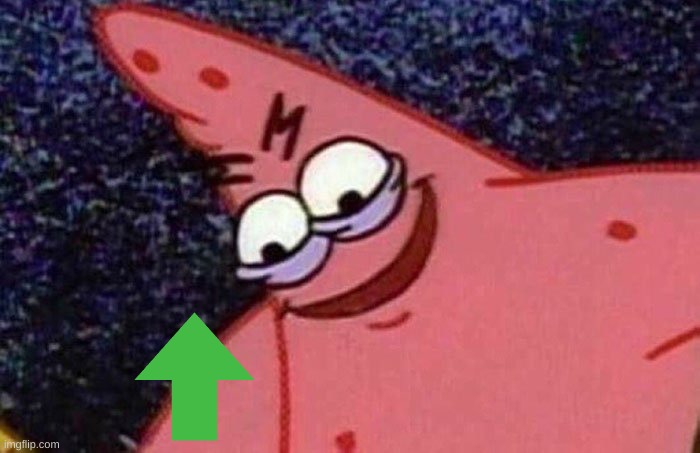 Evil Patrick  | image tagged in evil patrick | made w/ Imgflip meme maker