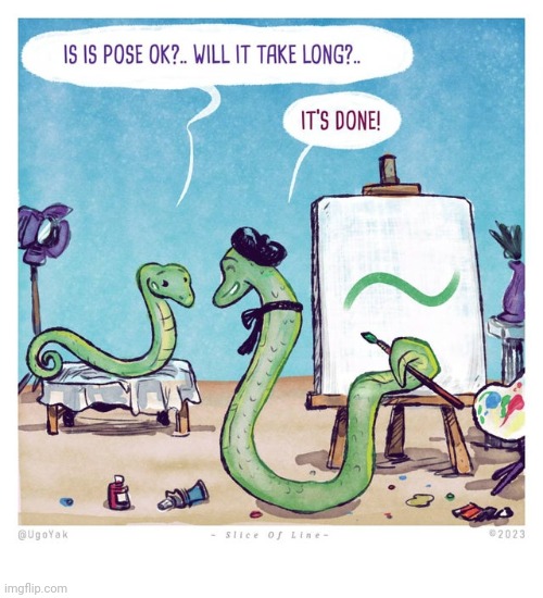 A snakey painting | image tagged in snakes,snake,art,painting,comics,comics/cartoons | made w/ Imgflip meme maker