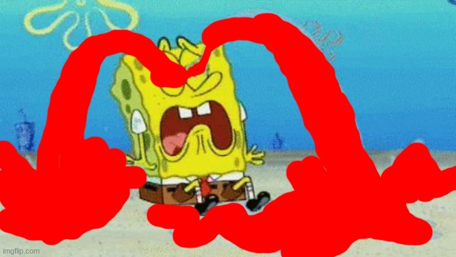 Why is SpongeBob crying?