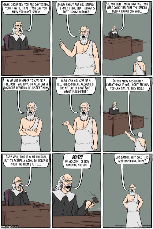 image tagged in socrates,comics,law,funny | made w/ Imgflip meme maker