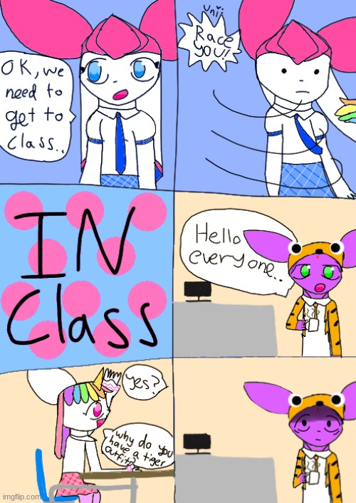 Pg 2! | image tagged in s and u school day,bio class,eeveelution,oc | made w/ Imgflip meme maker