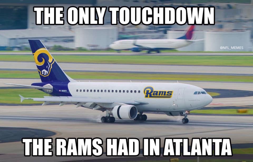 the only touchdown the rams had in atlanta Blank Meme Template