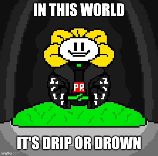 IN THIS WORLD IT'S DRIP OR DROWN | made w/ Imgflip meme maker